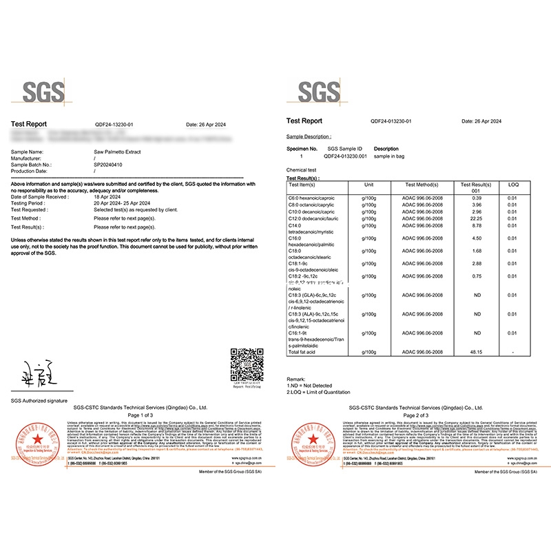 SGS fatty acid test report Document5 Document6